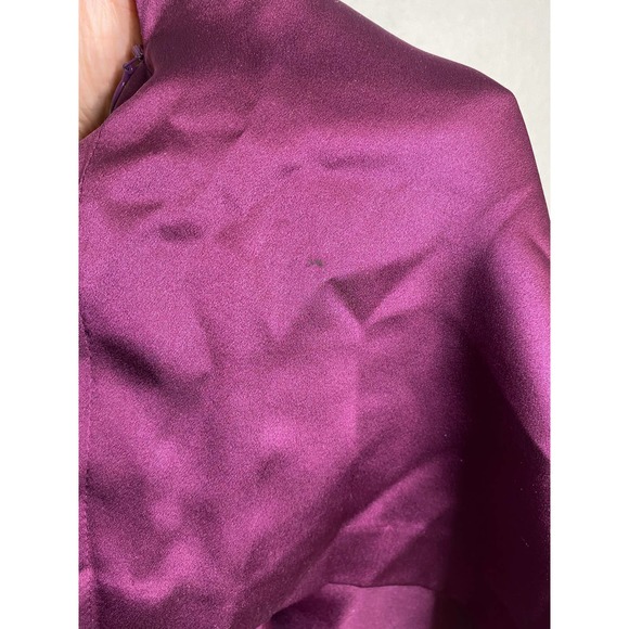 The Sei X REVOLVE Asymmetrical Draped Mini Dress in Plum 2 - Picture 12 of 12